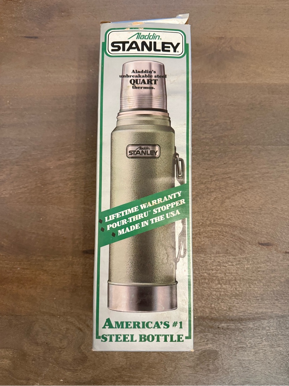 Vintage Aladdin Stanley A-944C Quart Thermos USA Original Box